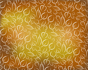 autumn background with white leaves