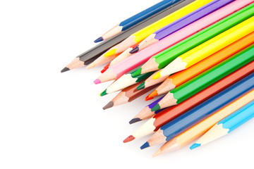 Colored sharp pencils