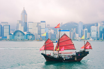Fototapeta premium Hong Kong landmarks