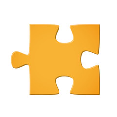 Puzzleteil gelb