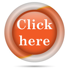 Orange plastic icon