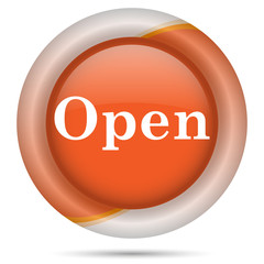 Orange plastic icon