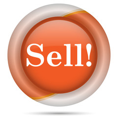 Orange plastic icon