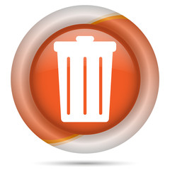 Orange plastic icon