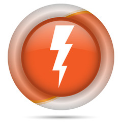 Orange plastic icon
