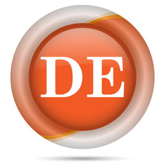 Orange plastic icon