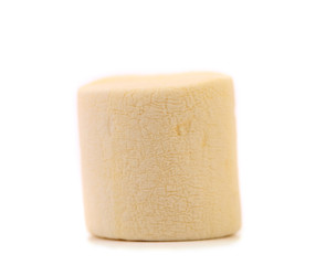 Marshmallow in the form of a cylinder.