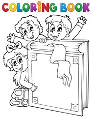 Coloring book kids theme 3