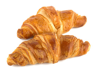 Croissant isolated on the white background