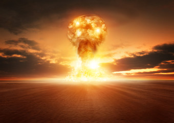 Atom Bomb Explosion - obrazy, fototapety, plakaty