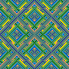 Abstract Ethnic Seamless Geometric Pattern. Vector Illustration 