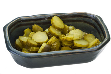 Chopped marinated Cucumber