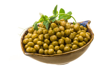Marinated green peas