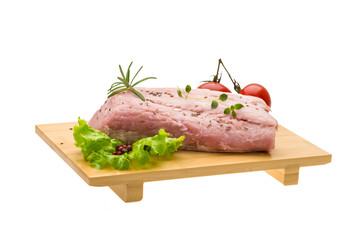 Raw pork meat