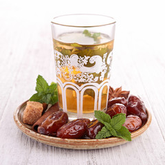 teacup with sweet dried date