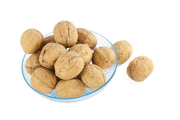 walnuts in plate