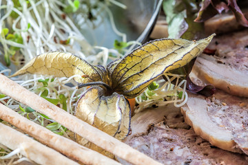 Closeup of stuffed meat
