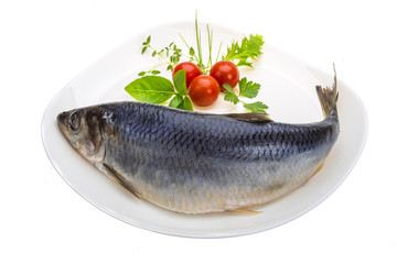 Marinated herring with herbs