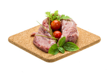 Raw pork meat