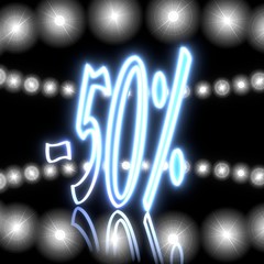 3d render of a glowing heart symbol  on disco lights background