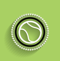 Vector tennis ball icon flat modern icon