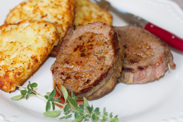 pavé et röstis