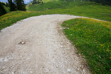 strada sterrata a Prato Piazza - Val Pusteria