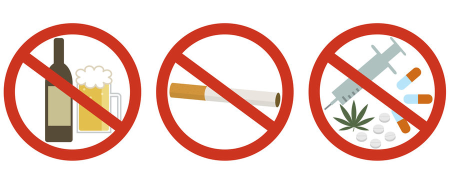 酒・たばこ・薬物禁止
