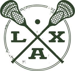 Lacrosse LAX Sport Stamp