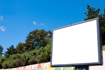 Blank billboard