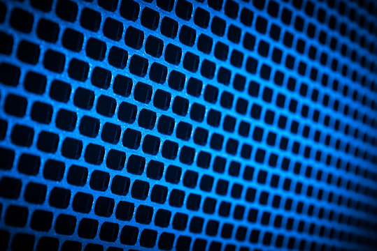 abstract metallic grid