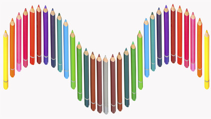 Obraz premium crayons de couleurs