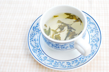 Hot tea ready for drink