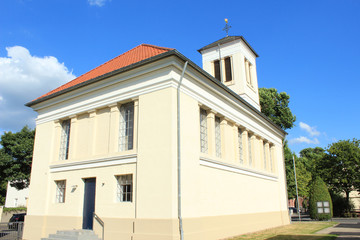 Fototapeta na wymiar Evangelische Kirche Wesel Büderich