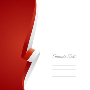 Indonesian left side brochure cover vector
