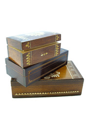 Wooden jewellery boxes