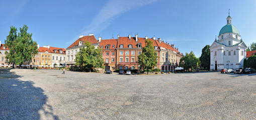 Rynek Nowego Miasta w Warszawie -Stitched Panorama