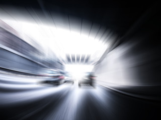 fast cars on highway