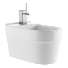 ceramic bidet isolated on white background