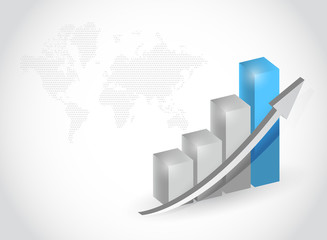 successful business graph illustration design