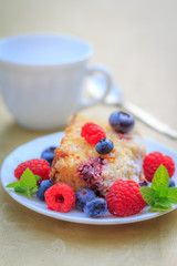 Raspberry dessert
