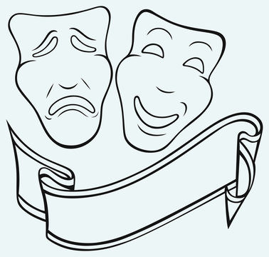 Comedy and Tragedy theatrical mask