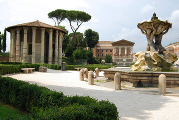 City of Rome - Gardens to the Temple of Vesta
