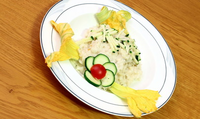 risotto con zucchine