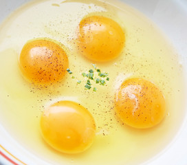 rohe eier