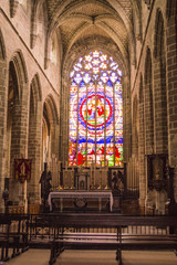Fototapeta na wymiar Wewnątrz kościoła Francji Guerande