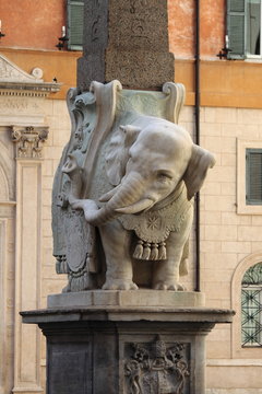 Obelisk of Minerva in Rome, Italy