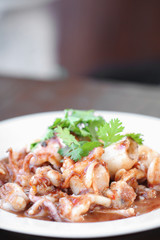Food made ​​from squid