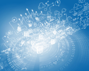 Obraz premium Digital background