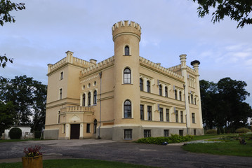Fototapeta na wymiar Manor in  Neo-Gothic style